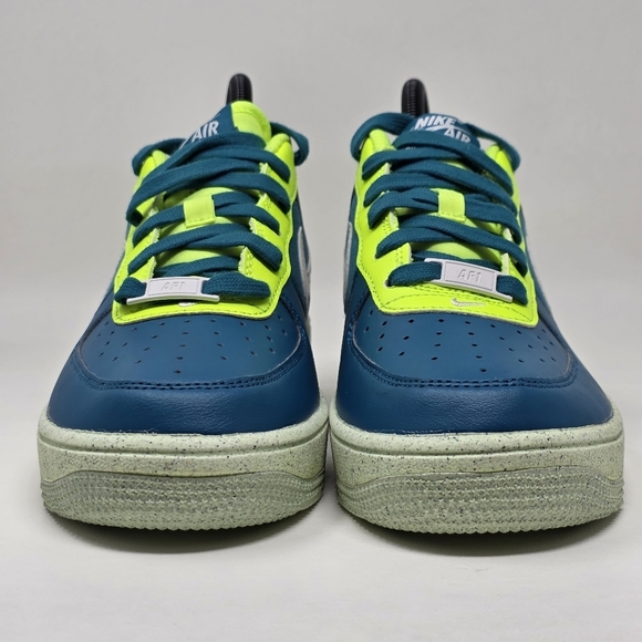 Nike Air Force 1 Low Crater Bright Spruce Volt DM1086-300 GS Youth Size 6.5Y New - Picture 8 of 10